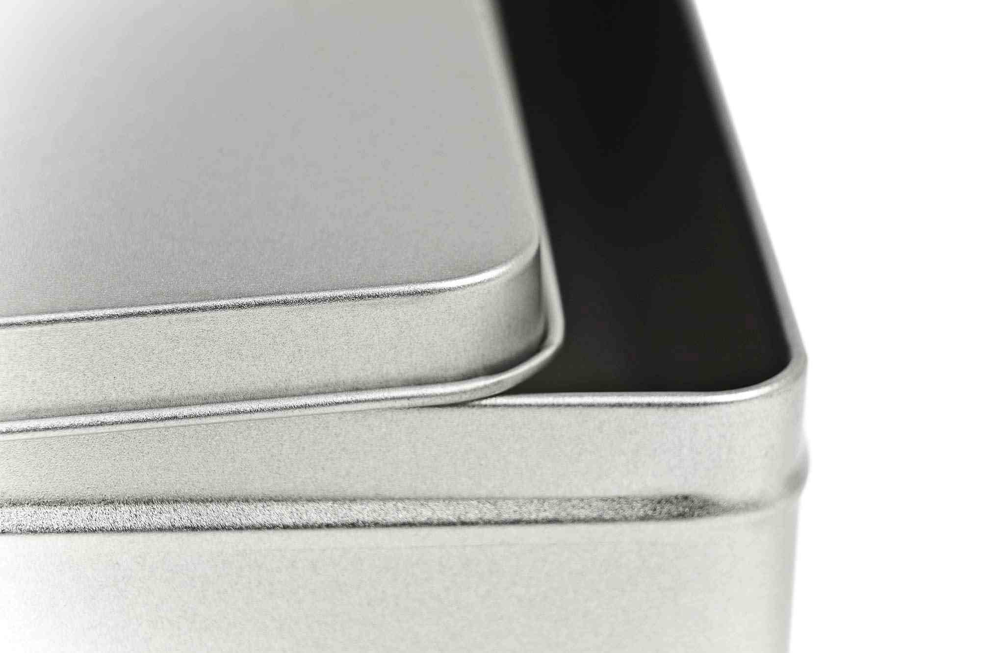 Versatile Square Tin Box for Storage and Branding