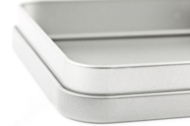 square tin box