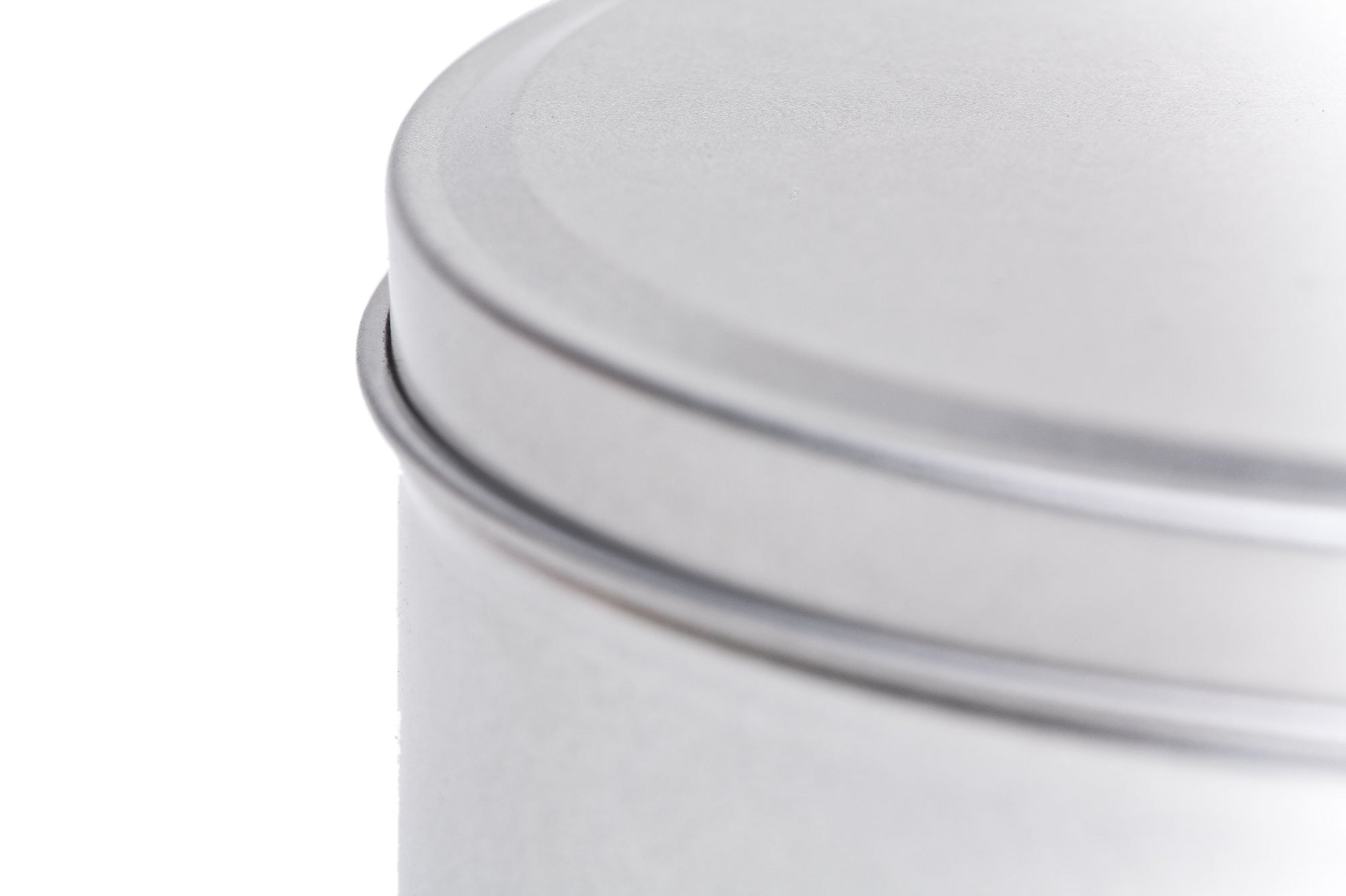 Round Tin Box with Slip Lid
