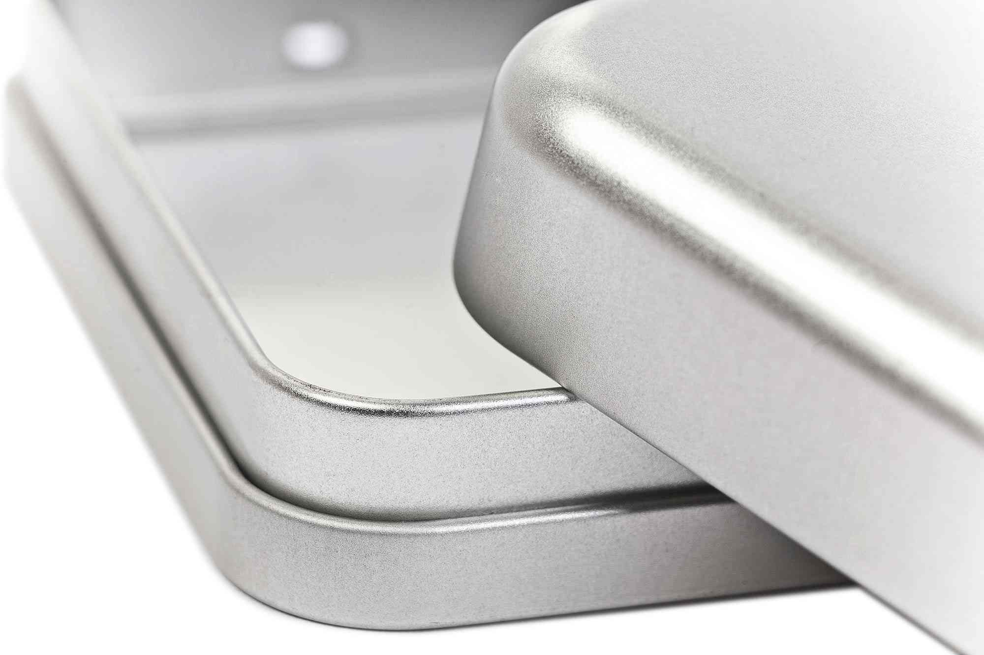Rectangular tin case