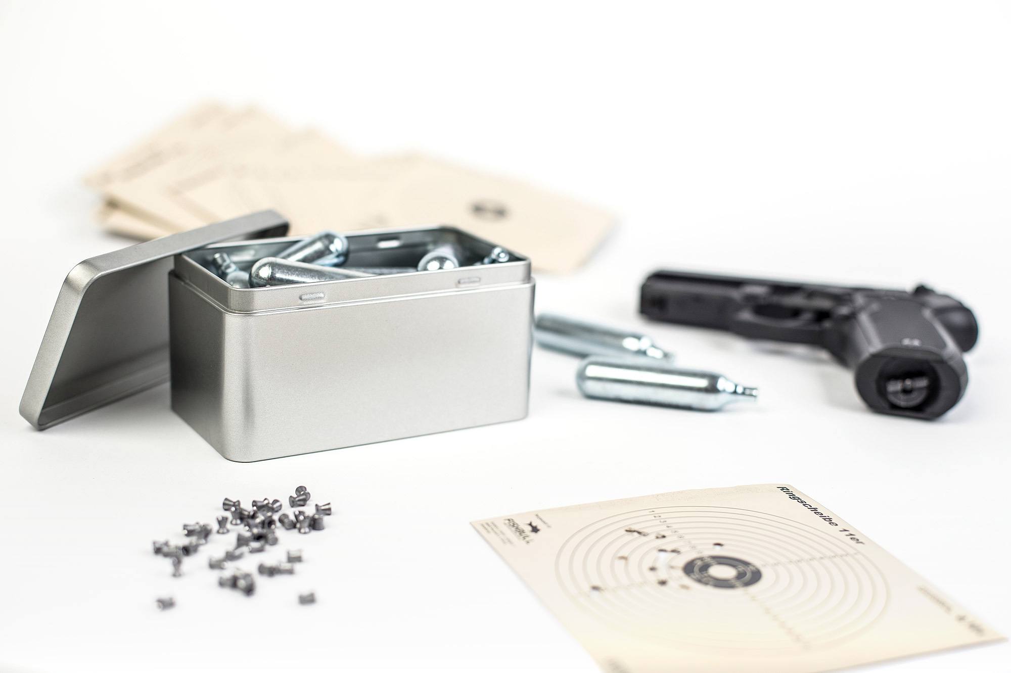 Rectangular tin box