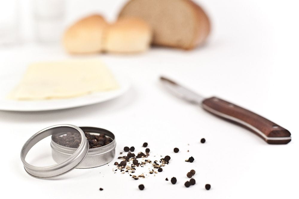 Round Spice Tin with Clear Lid