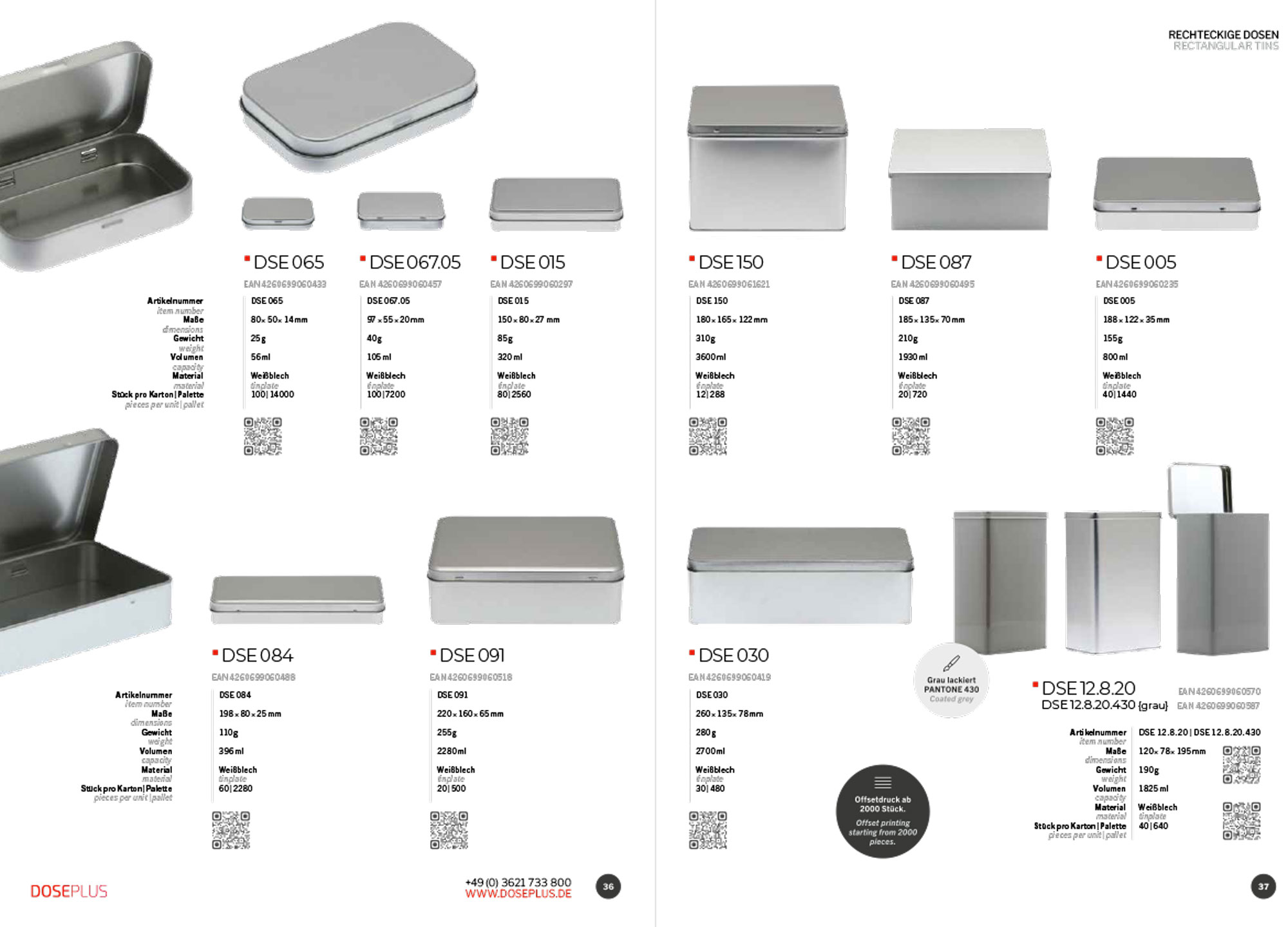 Complete Catalog of Tin boxes