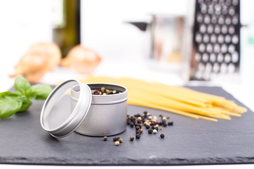 Round Tin with Clear Lid