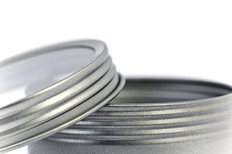 round tin case